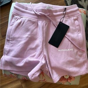 Alphalete Women's Pink Shorts small